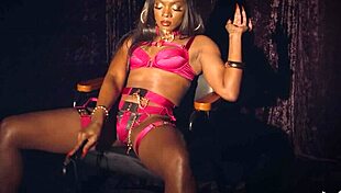 skinny ebony milf mistress ana foxx hints at her black pussy with teasing moves