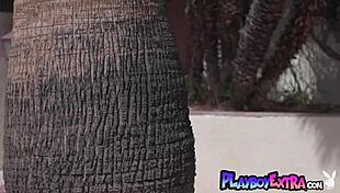 Ebony Teen Amber Rose Drops Off Tiny Bikini And Cools Herself Down