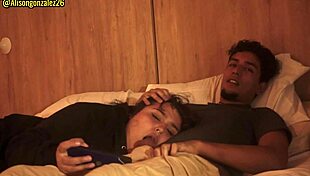 Watching Netflix with stepsister leads to interracial POV face fucking and cumshot risk.