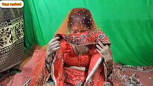 indian couple's wedding night with anal doggystyle sex