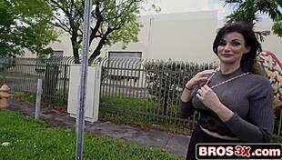 Brunette Latina screams in intense pleasure