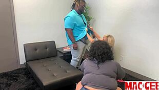 mac needs sex therapy episode 2 bts with curvy milf squirting from big black cock fucking