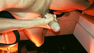 Muscular Latino Moans During Gym Masturbation In Boxers