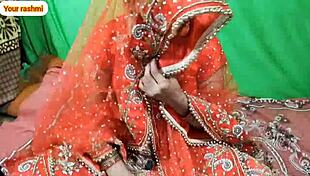 indian couple's wedding night with anal doggystyle sex