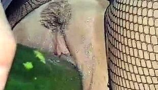 Colombian Blonde Squirts on Cucumber