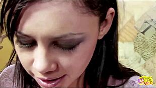 scissoring is what these two lesbian brunettes love most of all in lingerie