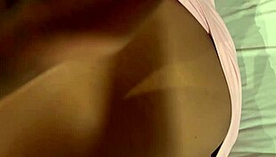 Brunette teen's explosive first anal in thong!