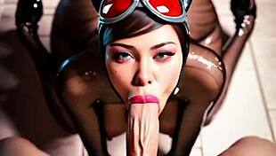 i give the best blowjob as catwoman.