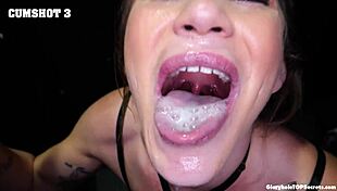 What! 10 Cumshots Just Like That In Gloryhole Fucking