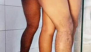 Intense First Bathroom Fuck with Fat Ass Roommate in Dorm.