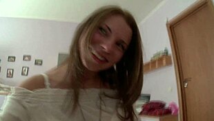 Nice Tits Girl Rubs Pussy