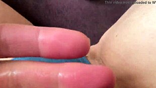 slime covers my panties with big clit and loud squirting orgasm sounds