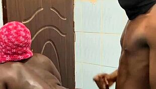 bent her against the wall for dirty screaming flashing in bathroom