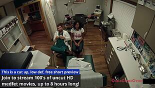 Tori Sanchez Undergoes Intriguing Entrance Physical at Tampa University, Revealing Big Tits and Ass in Dress