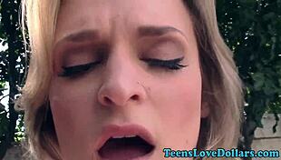 Real Teen Gets Public Blowjob and Facial!