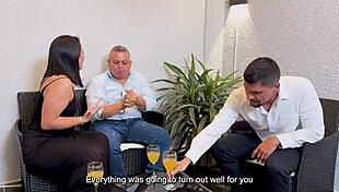 Curvy milf fucks husband's best friend