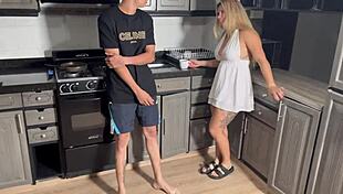 Stepmom Fucks Stepson Beside Husband.