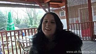 Wild Milf Flashes Chubby Sarah Jane Masturbating In Public 😜