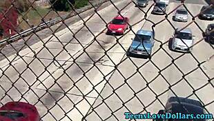 Real Teen Gets Public Blowjob and Facial!