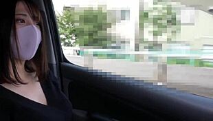 g-cup japanese university girl in first outdoor amateur shoot