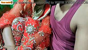 indian couple's wedding night with anal doggystyle sex