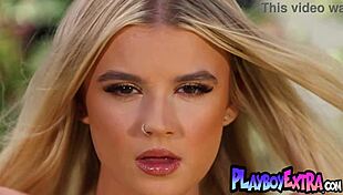 beautiful blonde teen 18+ bombshell sky wonderland shows off her slender curves