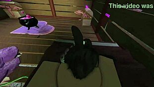 i encountered a cheating bunny in roblox game