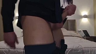 Amateur Big Ass Babe Rides and Spanks in Dirty Talk CFNM Domination with Oiled Feet Fetish