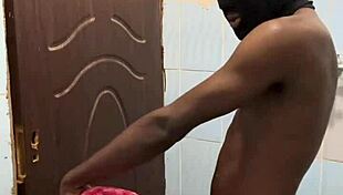 bent her against the wall for dirty screaming flashing in bathroom