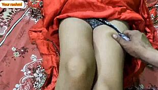 indian couple's wedding night with anal doggystyle sex