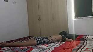 Pair of stepsisters alone in the room have horny lesbian sex