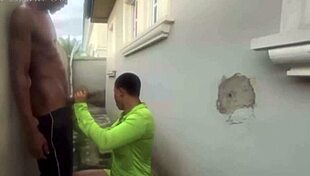 Big Fat Chocolate Ass Bounces on Hard Cock