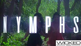 wicked - hot nymphs eat each other out and get fucked hard tits pussy girl on girl brunette riding