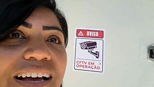 After Getting Milk In Pussy She Takes Naked Shower In Backyard For Neighbors To See