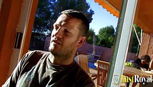 Do Juliana Val and Yesenia Rock threesome fuck by the pool?