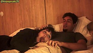 Watching netflix with stepsister then face fucking almost caught