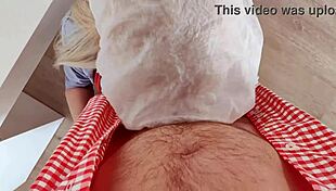 Hot doctor gives sloppy blowjob then gets fucked hard in hospital hallway