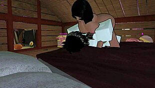 lightskin bitch gets fucked after begging for big cock monster dick