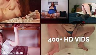 Blonde British 18 Year Old Student Gets Teased With The Fucking Machine!