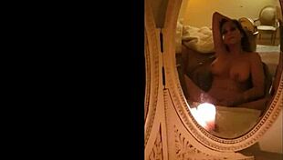 Masturbating in vintage mirrors with antique retro pov solo