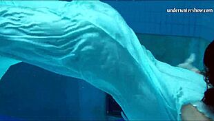 check out piyavka chehova's big bouncy juicy tits bouncing underwater in the pool.