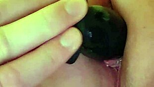 hey, an amateur getting sodomized with an anal plug?