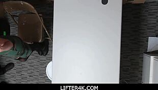 Rebel thief misbehaves with guard in shop to get free with Eden Sin