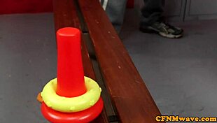 Cute cfnm cheerleaders suck coachs cock!