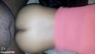 Bound Couple Experiences Deep Emotional Pleasure in Doggy on Sofa