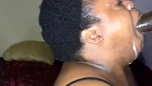 Bbw submissive sucks step brother's big black cock for rent 😈