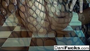 Sexy dani daniels masturbates her tight wet pussy until she cums.