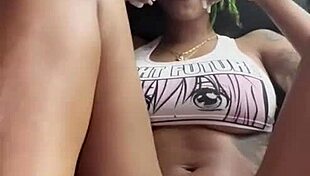 sexy black girl eats pussy until orgasm