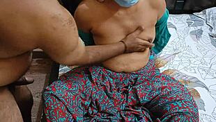 Watch this South Indian couple get hardfucked on the bed? Anal and creampie action!