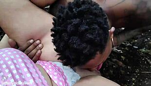 Brazilian Exhibitionist Fists Ass In Forest For Orgasm